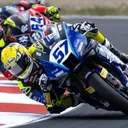 Aldi Satya Mahendra.jpg - Aldi Satya Mahendra finis di posisi 5 saat race 1 WorldSSP 2025 Republik Ceko/foto: X/Yamaha Racing