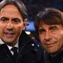 Simone Inzaghi (kiri) dan Antonio Conte (kanan). (Foto: Instagram/dazn)