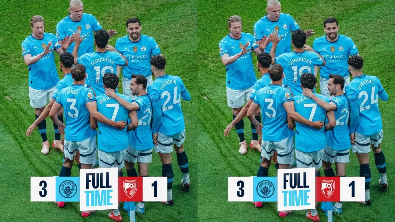 Hasil Manchester City vs Bournemouth di Premier League 2024/2025 (Foto: instagram/@mancity)