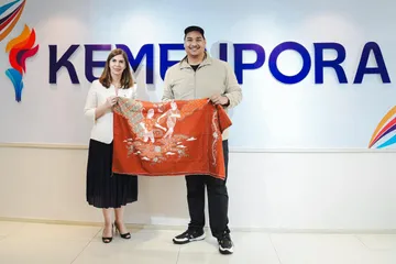 Menpora Dito Ariotedjo dan Dubes Uruguay untuk Indonesia, Cristina Gonzalez/Foto: Kemenpora