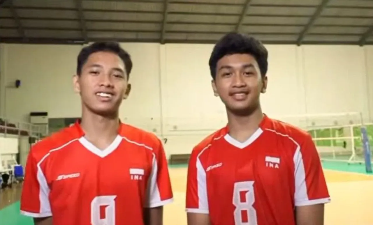 Pemain Timnas Voli Indonesia U-16 untuk kualifikasi AVC Men's Volleyball Championship 2025/foto: IG Moji Sport