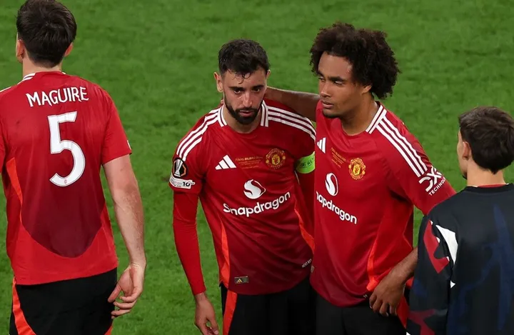 Bruno Fernandes gagal mempersembahkan trofi Liga Europa untuk Manchester United usai kalah dari Tottenham Hotspur di final/foto: Ofisial Instagram Man United