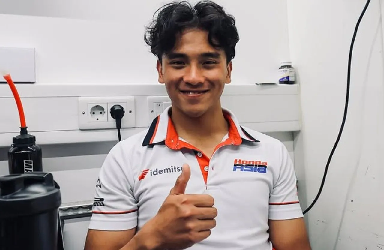 Mario Aji dinyatakan fit untuk mengikuti Moto2 2025 seri Inggris/foto: Idemitsu Honda Team Asia