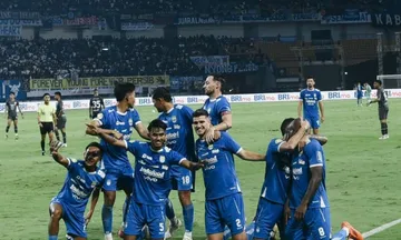 Pemain Persib melakukan selebrasi. (Foto: Instagram/persib)
