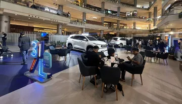 Pameran interaktif Toyota Space di PIK Avenue 2. (TAM)