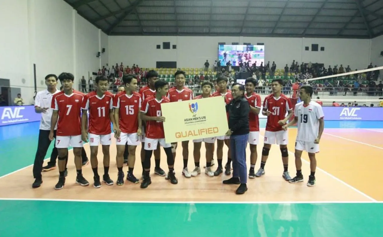 Timnas Voli Indonesia Putra U-16 lolos ke putaran final AVC Asian Men's U-16 Volleyball Championship 2025/foto: AVC
