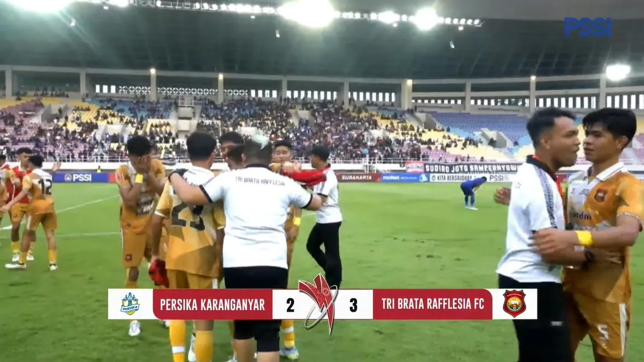 Tri Brata Rafflesia keluar sebagai juara Liga 4 2024/2025 putaran nasional usai kalahkan Persika Karanganyar/foto: PSSI TV