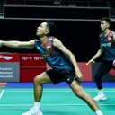 Fajar Alfian/Muhammad Rian Ardianto - Penampilan Fajar Alfian/Muhammad Rian Ardianto di babak 32 besar Singapore Open 2025. (Foto: Instagram/PBSI)