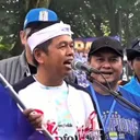 Dedi Mulyadi saat mengikuti parade juara Persib Bandung/foto: Ofisial IG Dedi Mulyadi