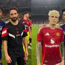 Kakang Rudianto dan Malik Risaldi di ASEAN All Star vs Man United/foto: IG Kakang Rudianto dan IG Bola Jebred