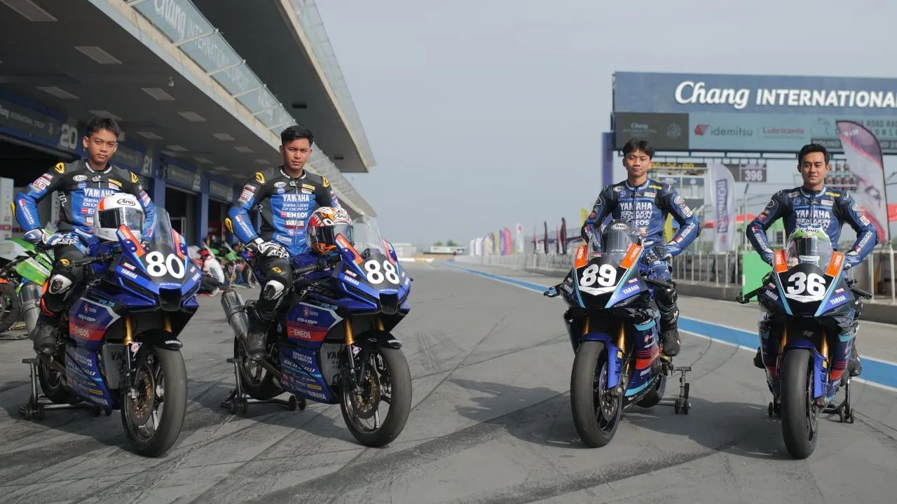 Pembalap Yamaha Racing Indonesia di Sirkuit Buriram tampil pada seri 1 ARRC 2025/Istimewa Yamaha.