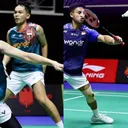 Aksi Fajar/Rian dan Jafar/Felisha di 8 besar Singapore Open 2025. (Foto: Instagram/pbsi)