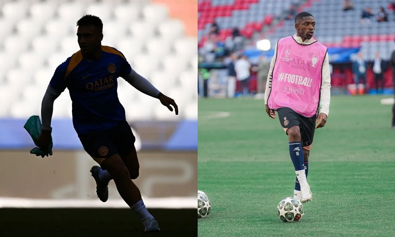 Lautaro Martinez (Inter) dan Ousmane Dembele (PSG) akan jadi starter di final Liga Champions 2024/2025. (Foto: Instagram/psg dan inter)