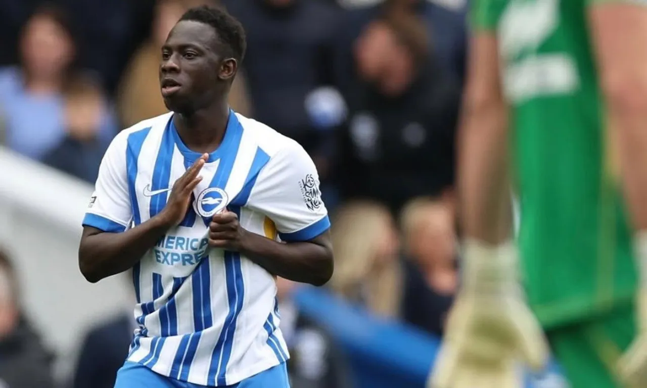 Pemain Brighton & Hove Albion, Yankuba Minteh. (foto: Instagram/officialbhafc)