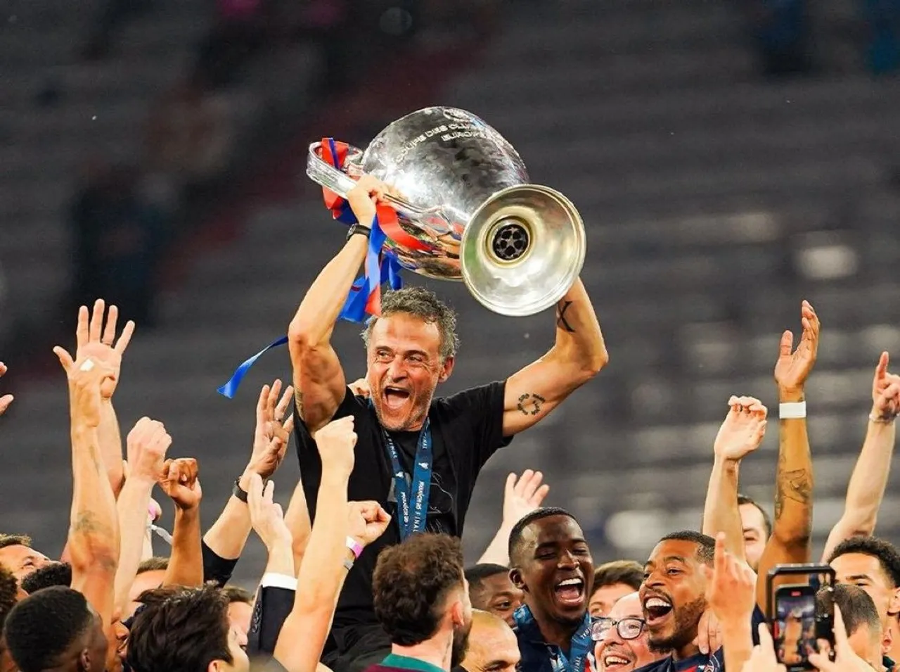 Pelatih PSG, Luis Enrique Dua Kali Raih Treble Winners/Foto: X PSG