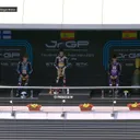Podium race 1 JuniorGP 2025 putaran kedua di Sirkuit Jerez/foto: Youtube JuniorGP