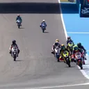 Kiandra Ramadhipa berhasil finis di posisi ke-7 pada race 1 European Talent Cup 2025 seri kedua di Sirkuit Jerez/foto: Youtube JuniorGP
