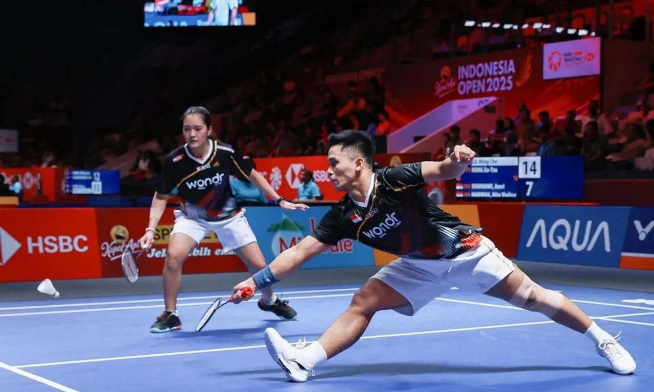 Penampilan Amri Syahnawi/Nita Violina Marwah di babak 32 besar Indonesia Open 2025. (Foto: Instagram/pbsi)