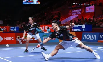 Penampilan Amri Syahnawi/Nita Violina Marwah di babak 32 besar Indonesia Open 2025. (Foto: Instagram/pbsi)