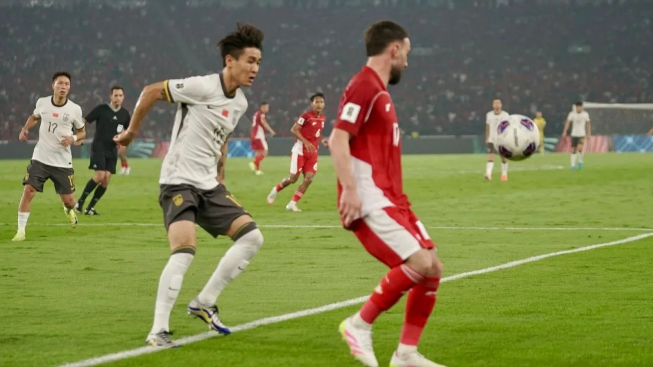 Timnas Indonesia vs Timnas China/Sportcorner Hadi Febriansyah.