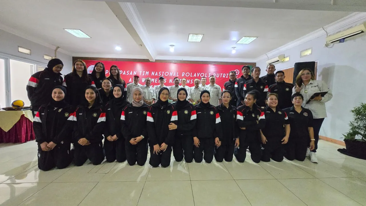 Pelepasan Timnas Voli Putri Indonesia/Foto: PBVSI
