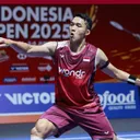 Penampilan Jonatan Christie di babak 16 besar Indonesia Open 2025. (Foto: Instagram/pbsi)