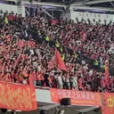 Keadaan tribun suporter China di SUGBK saat Indonesia vs China (SportCorner/Tino Ferdiano)