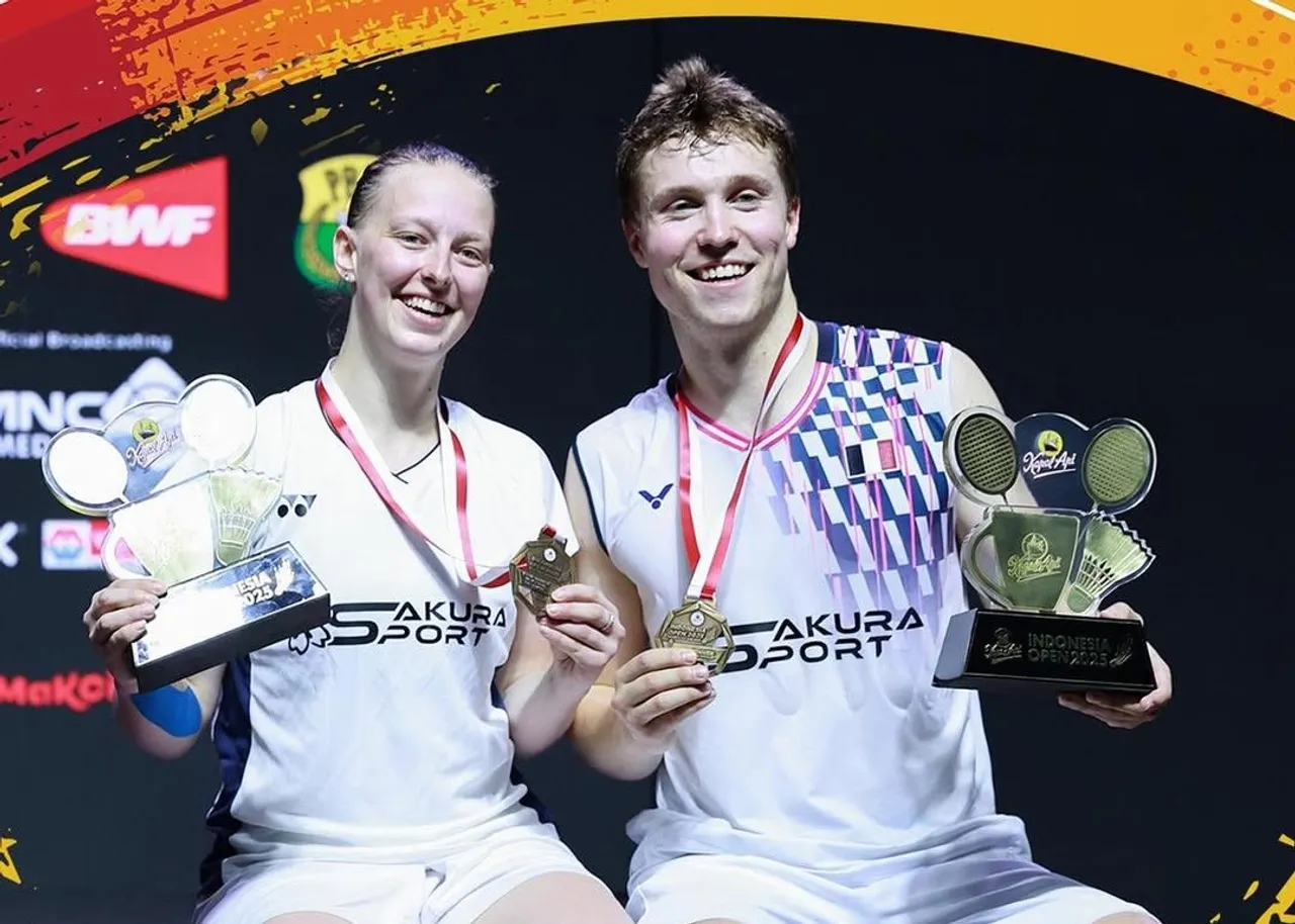 Juara Indonesia Open 2025, Thom Gicquel/Delphine Delrue/Foto: PBSI