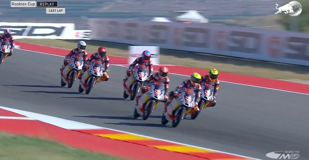 Hasil Race 2 Red Bull Rookies Cup 2025 seri Aragon/foto: Red Bull Rookies Cup TV
