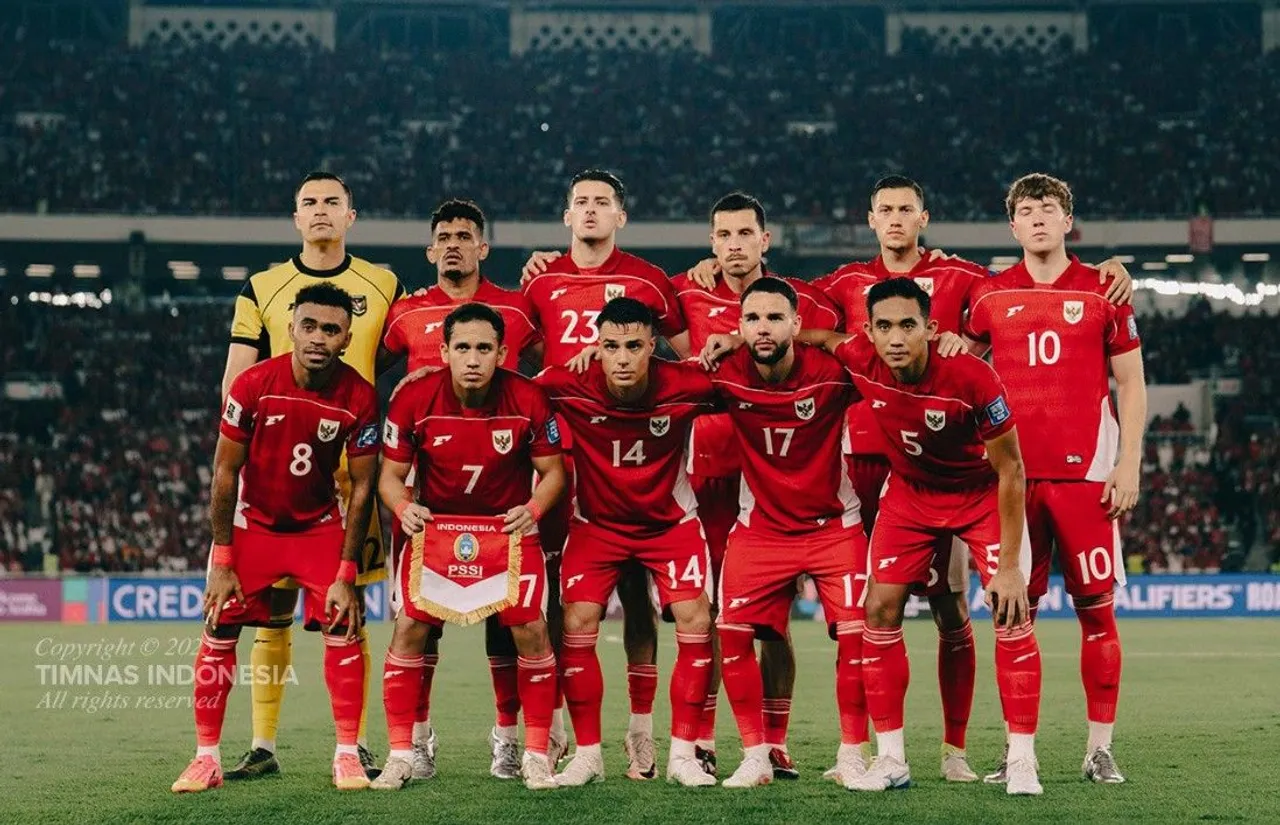 Skuad Timnas Indonesia saat menjamu China di Kualifikasi Piala Dunia 2026/foto: Ofisial Timnas Indonesia