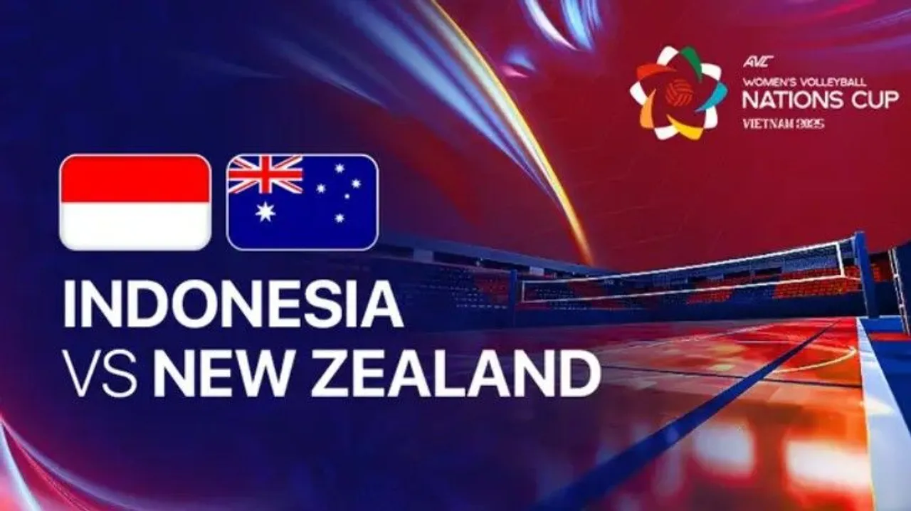 Timnas Voli Putri Indonesia menghadapi Selandia Baru di AVC Nations Cup 2025/foto: Vidio