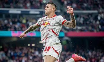Penyeran RB Leipzig, Benjamin Sesko. (Foto: Instagram/rbleipzig)