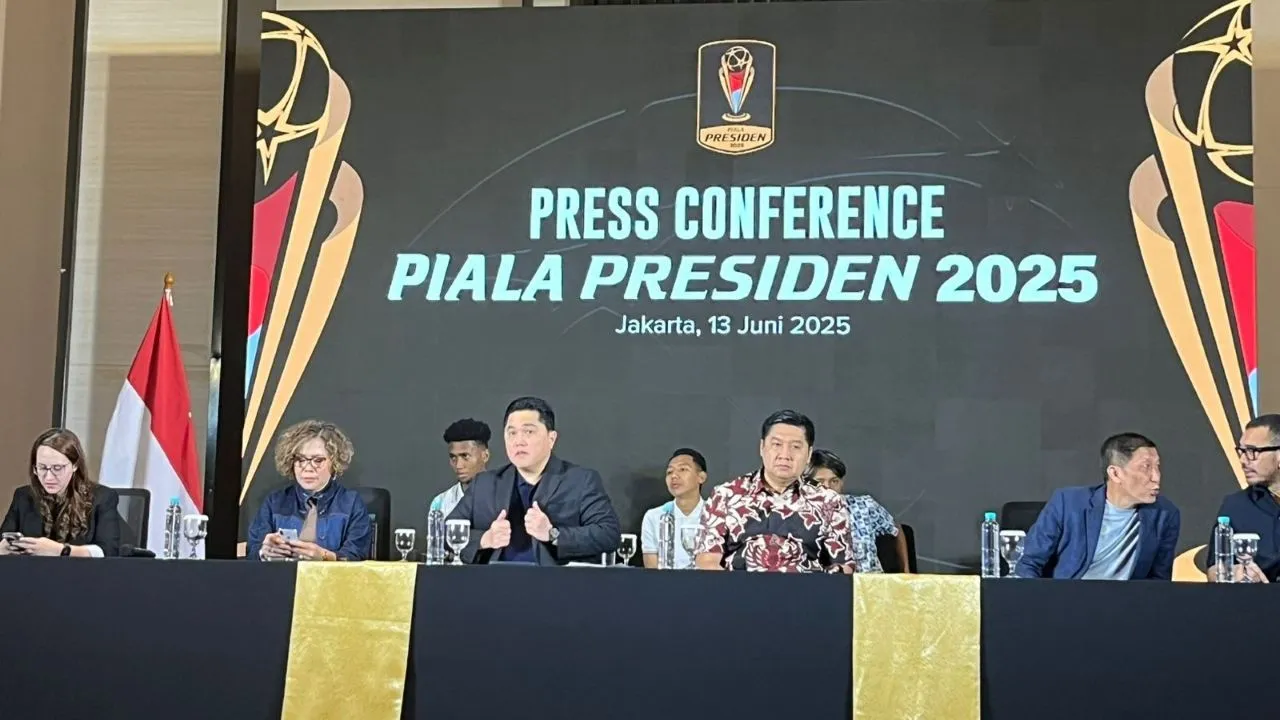 Konferensi Pers Piala Presiden 2025/SportCorner Muhammad Nurhendra Saputra.