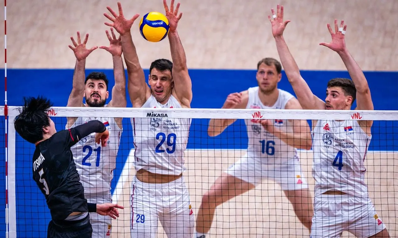 Jepang menang 3-0 atas Serbia di laga ketiga VNL 2025 pekan pertama/foto: Volleyball World