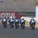 Arai Agaska crash di race 2 R3 bLU cRU World Cup 2025 seri Italia/foto: Youtube Yamaha Racing