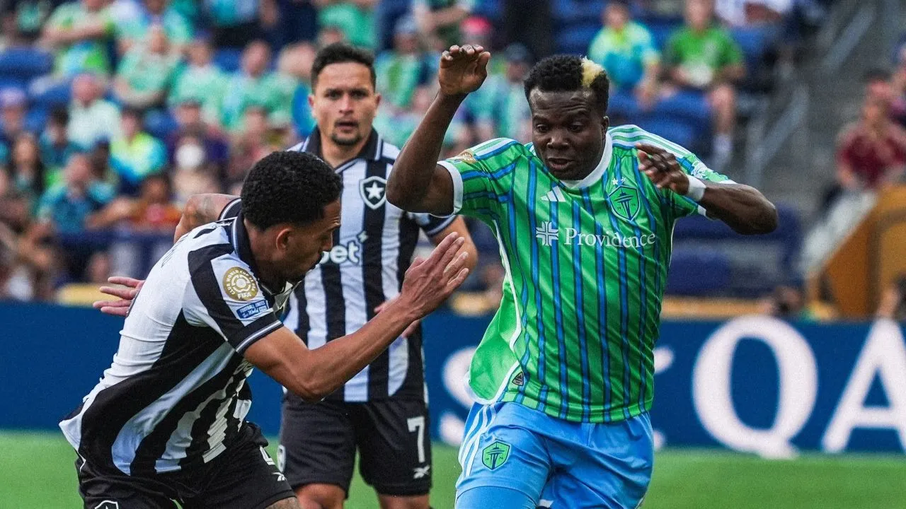 Seattle Sounders vs Botafogo di Piala Dunia Antarklub 2025/X Sounders FC.