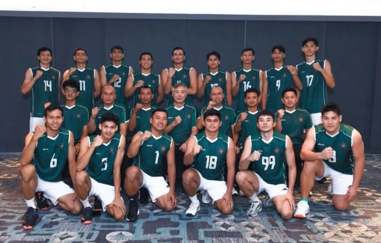 Skuad Timnas Voli Putra Indonesia untuk AVC Nations Cup 2025/foto: PBVSI