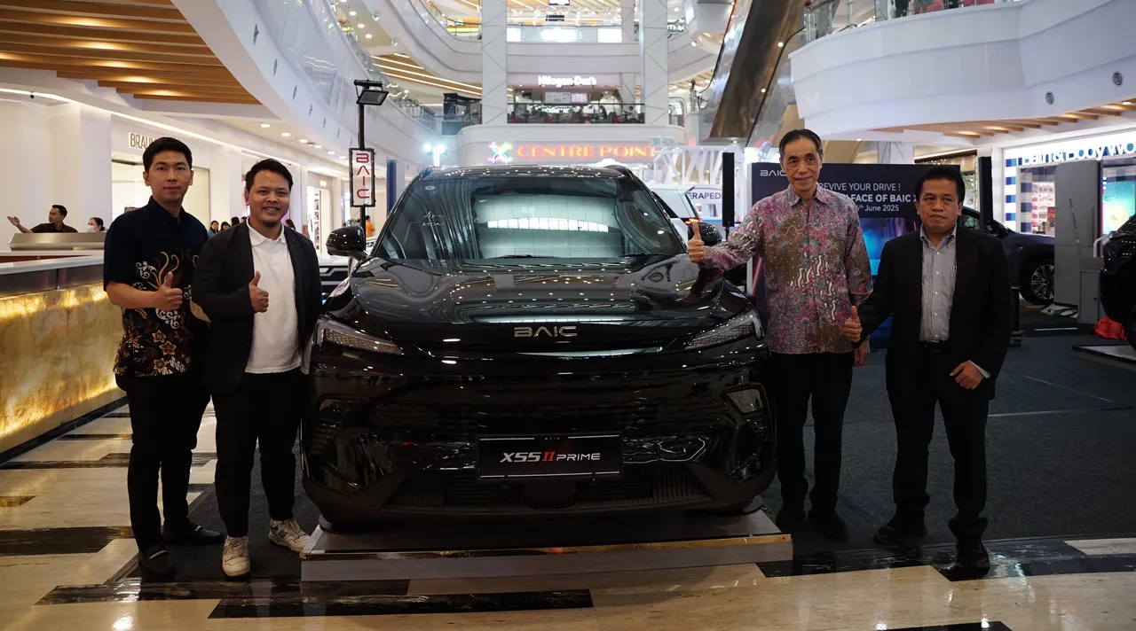 Peluncuran BAIC X55 II di Medan. (JDI)