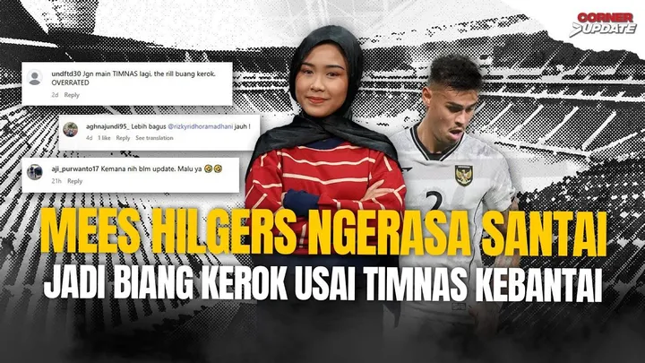 Mees Hilgers santai meski dituding biang kerok kekalahan Timnas Indonesia/foto: SportCorner.id
