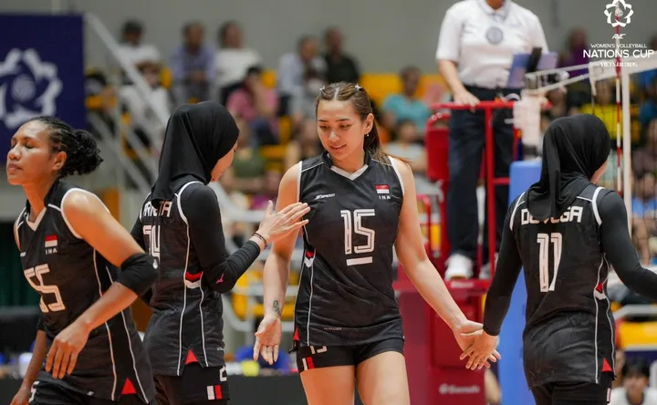Yolla Yuliana kapten Timnas Voli Putri Indonesia di AVC Nations Cup 2025/foto: Ofisial AVC