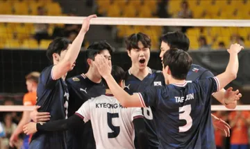 Timnas Voli Putra Korea Selatan berpartisipasi di AVC Nations Cup 2025/foto: KOVO