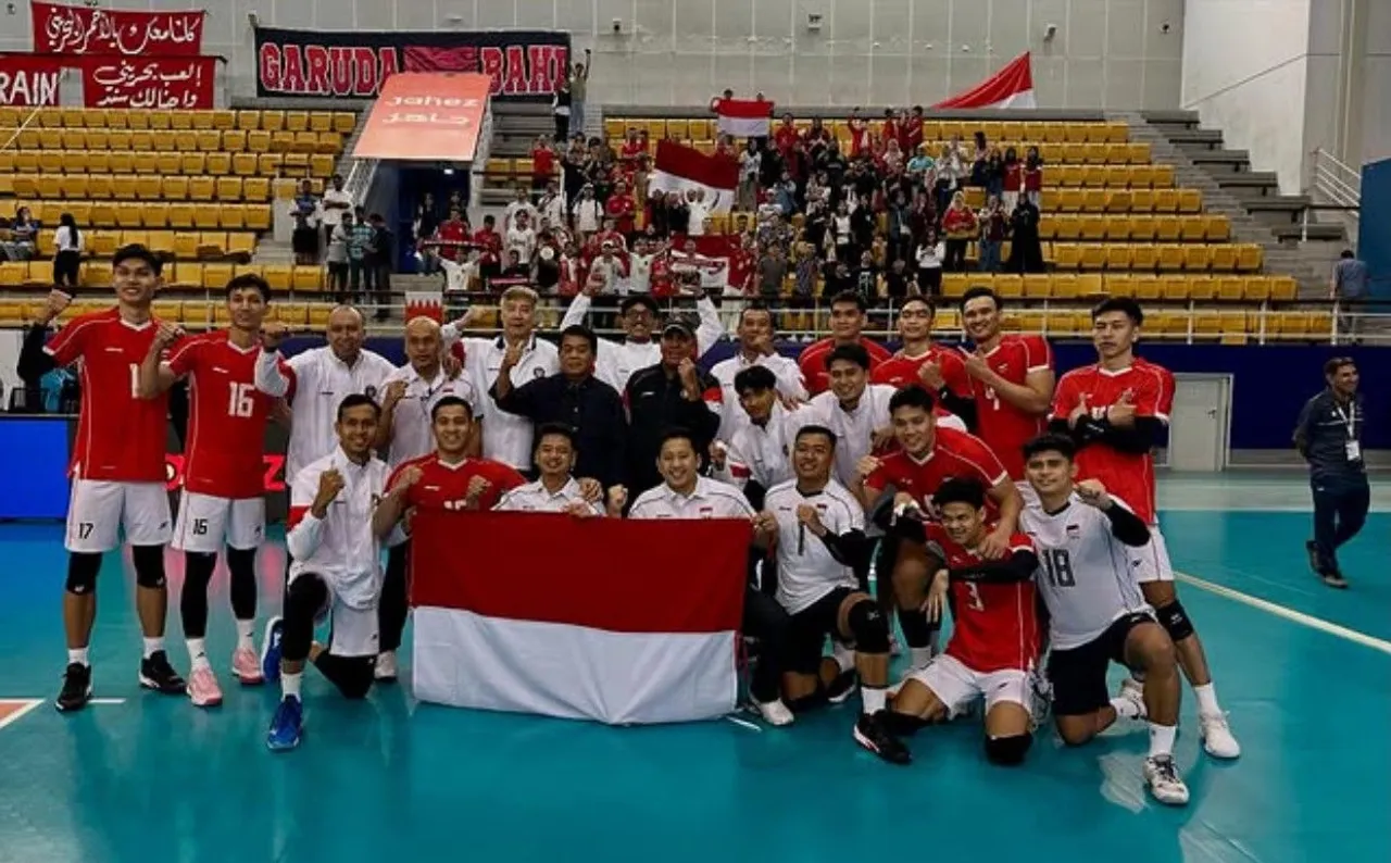 Garuda Bahrain dukung Timnas Voli Putra Indonesia di AVC Nations Cup 2025/foto: Ofisial IG Kedutaan Indonesia di Bahrain