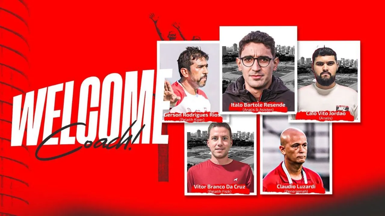 Staf Pelatih Maurico Souza di Persija Jakarta/Istimewa.