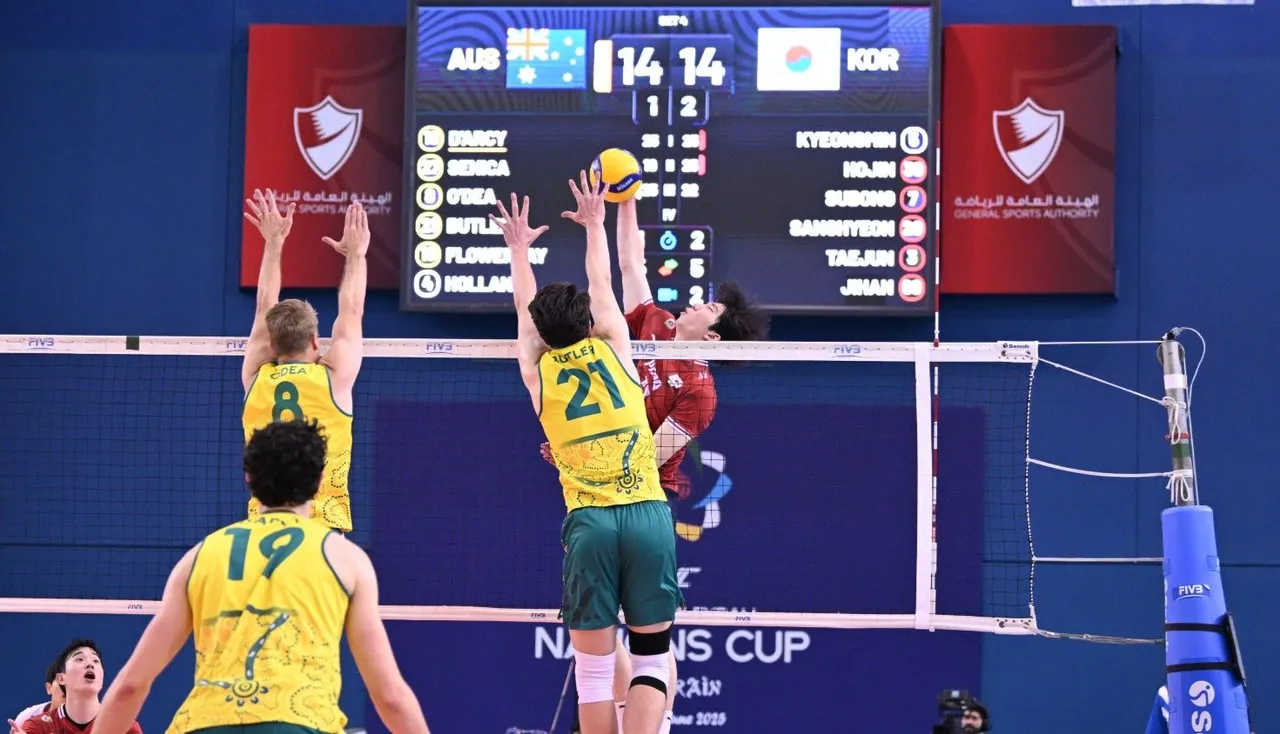 Korea Selatan lolos ke semifinal AVC Nations Cup 2025 Putra usai kalahkan Australia 3-1/foto: Ofisial AVC