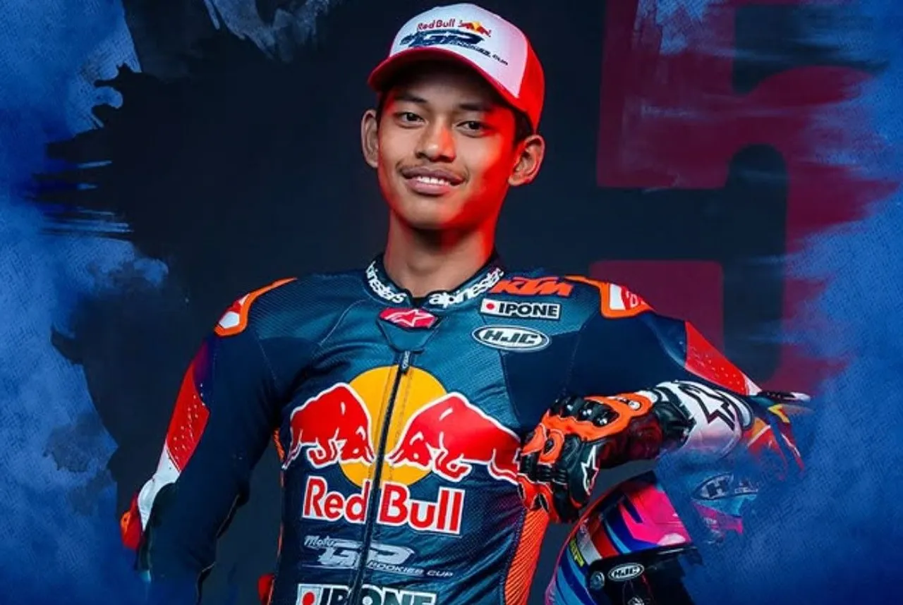 Veda Ega Pratama raih back to back podium satu di Red Bull Rookies Cup 2025 seri Mugello/foto: Ofisial IG Red Bull Rookies Cup