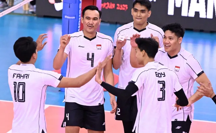Indonesia kalah 0-3 dari Australia di perebutan peringkat 5 AVC Nations Cup 2025 Putra/foto: Ofisial AVC