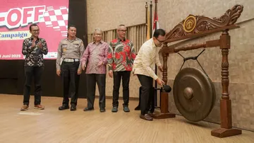 Yayasan AHM bersama Universitas Indonesia resmikan Safety Riding Short Movie Contest 2025. (AHM)