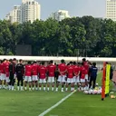 Latihan Timnas Indonesia U-23 2025/SportCorner Muhammad Nurhendra Saputra.