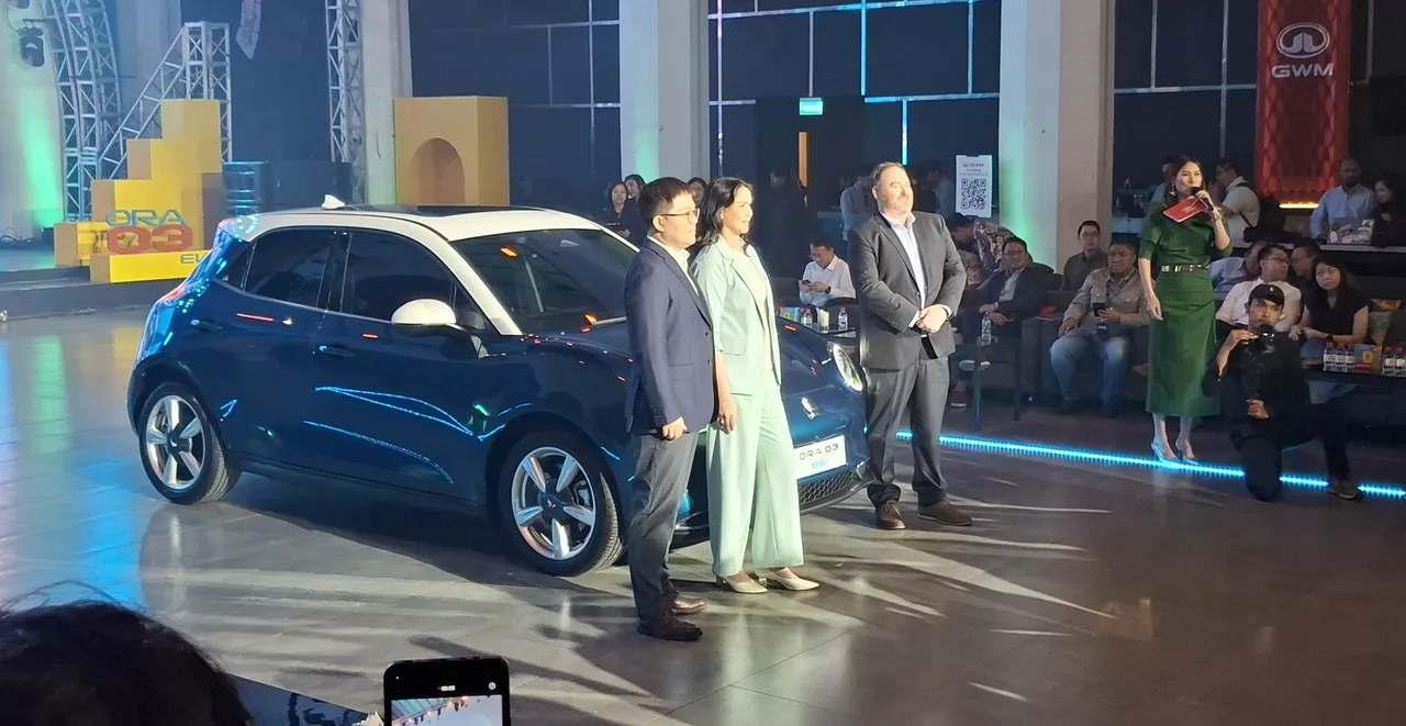 GWM Indonesia resmi meluncurkan ORA 03 BEV di Jakarta. (Chadie)