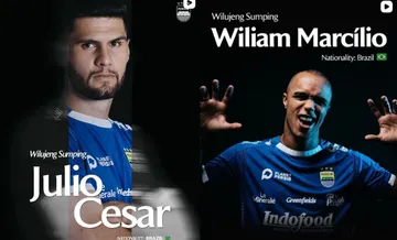 Julio Cesar dan Wiliam Marcilio, pemain baru Persib Bandung/foto: IG Persib Bandung